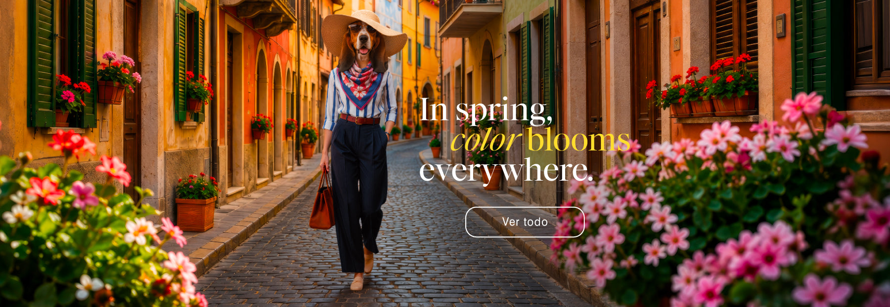 In spring, color blooms everywhere